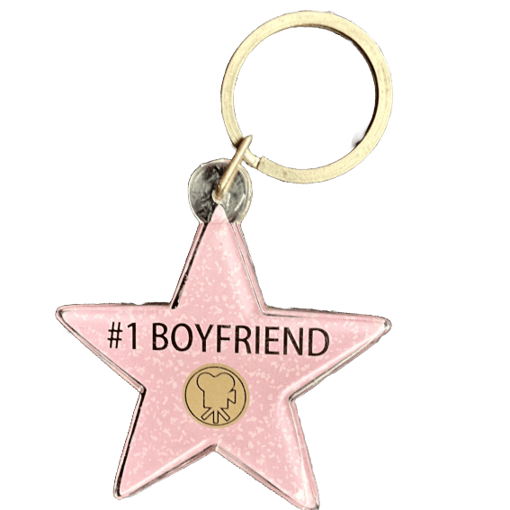 #1 Boyfriend Star Keychain – Hollywood Walk of Fame Style