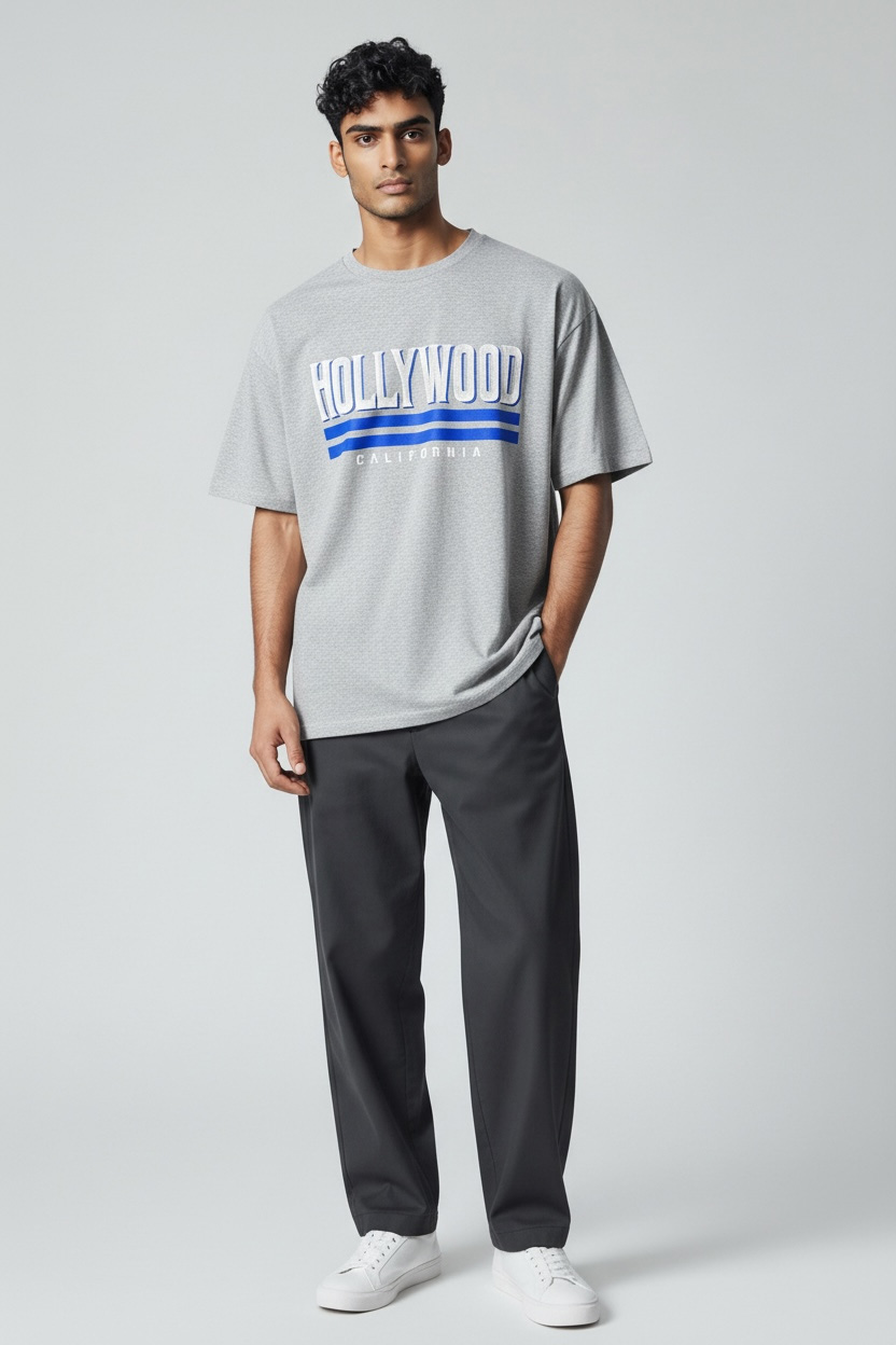 Playerytees Hollywood California Graphic T-Shirt