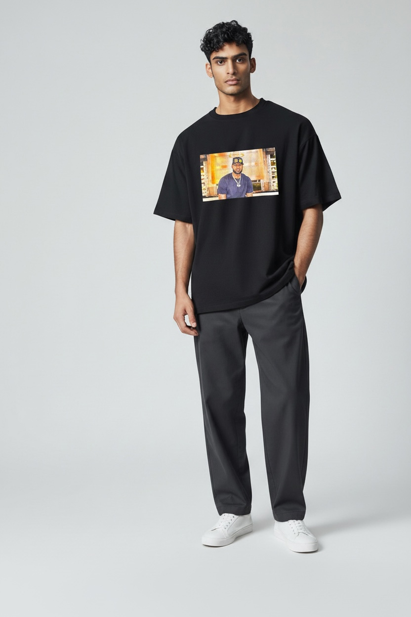 Pro Club Urban Style Portrait Graphic T-Shirt