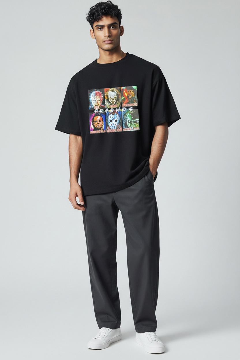Pro Club Horror Movie Villains “Friends” Parody T-Shirt