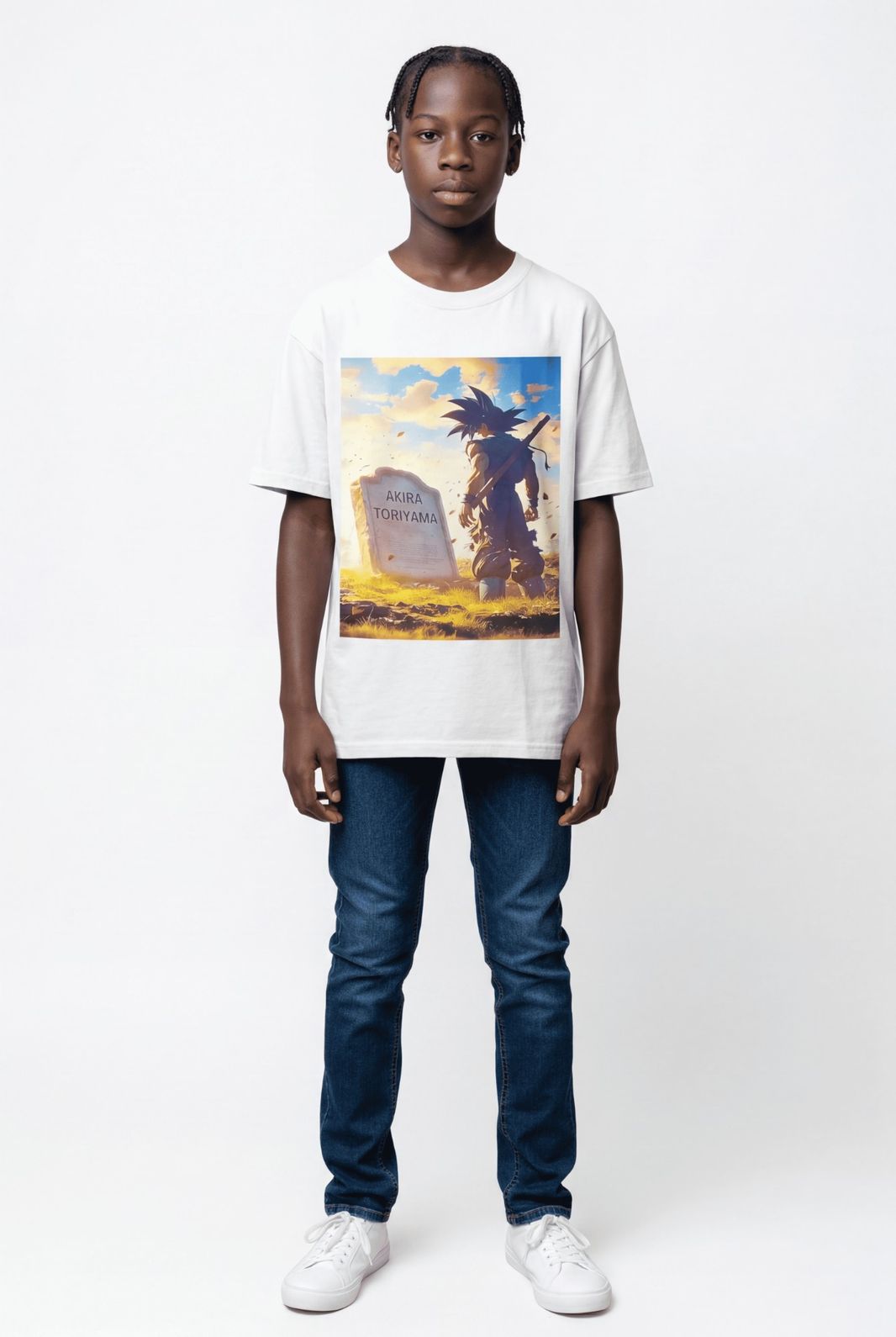 Pro Club Rest in peace Goku at the grave Kids T-Shirt