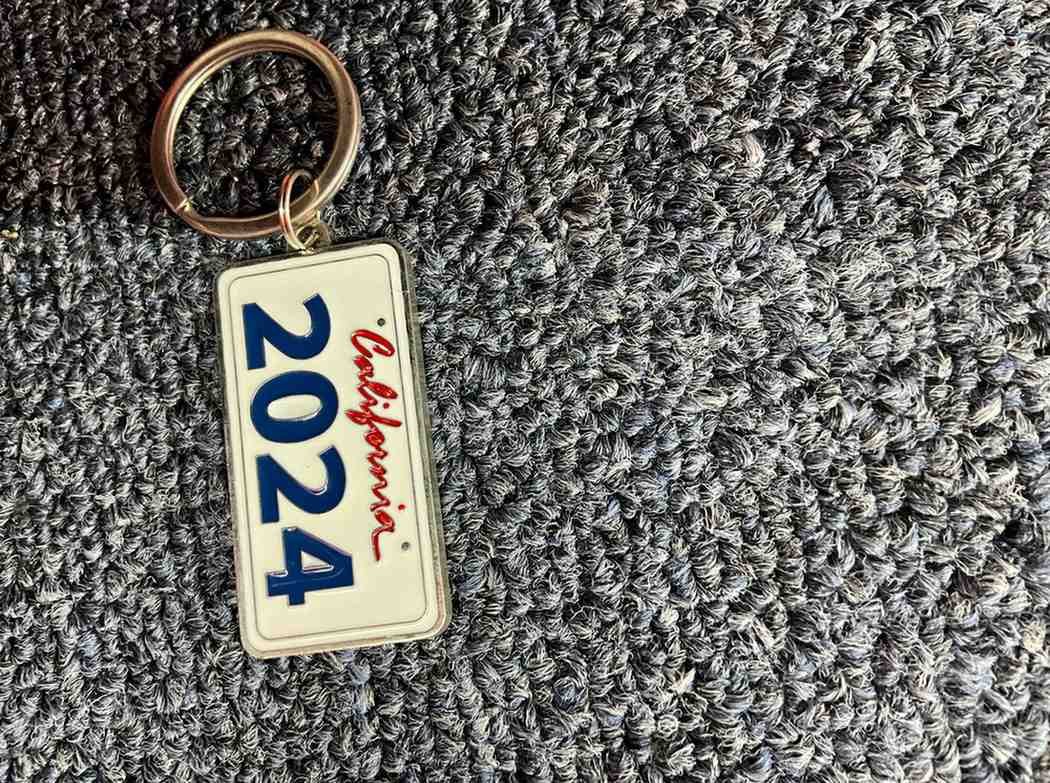 California 2024 License Plate – Keychain