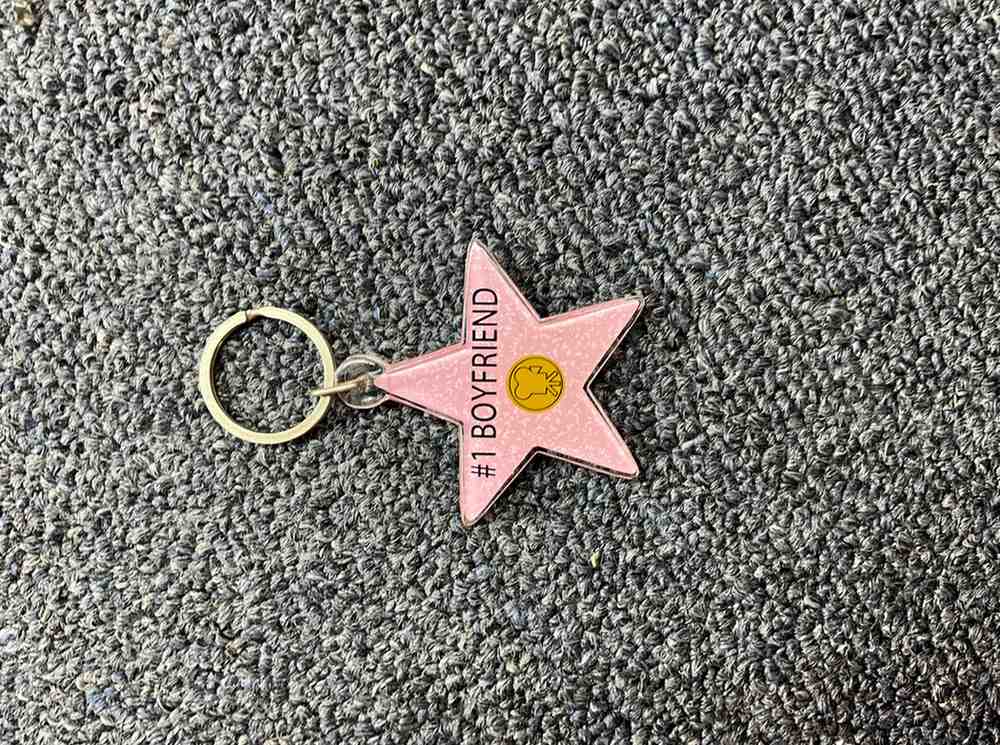 #1 Boyfriend Star Keychain – Hollywood Walk of Fame Style