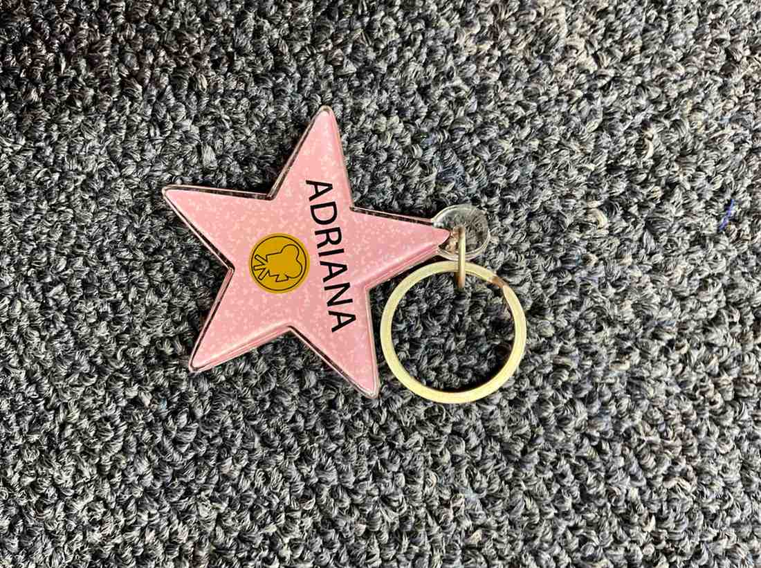 Adriana Star Keychain – Hollywood Walk of Fame Style