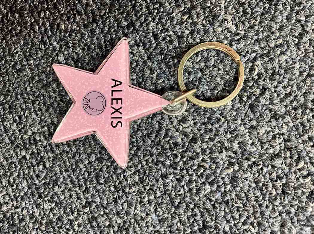 Alexis Star Keychain – Hollywood Walk of Fame Style