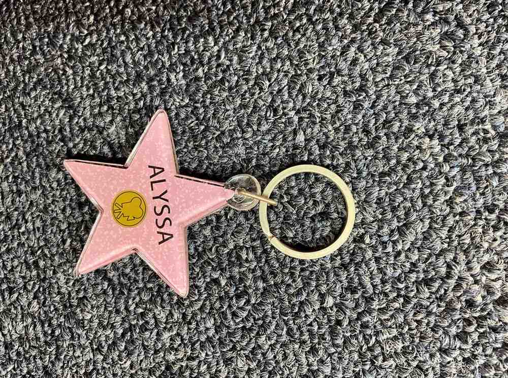 Alyssa Star Keychain – Hollywood Walk of Fame Style
