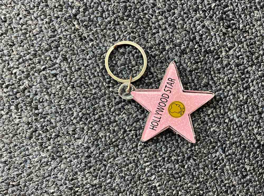 Hollywood Star Keychain – Hollywood Walk of Fame Style