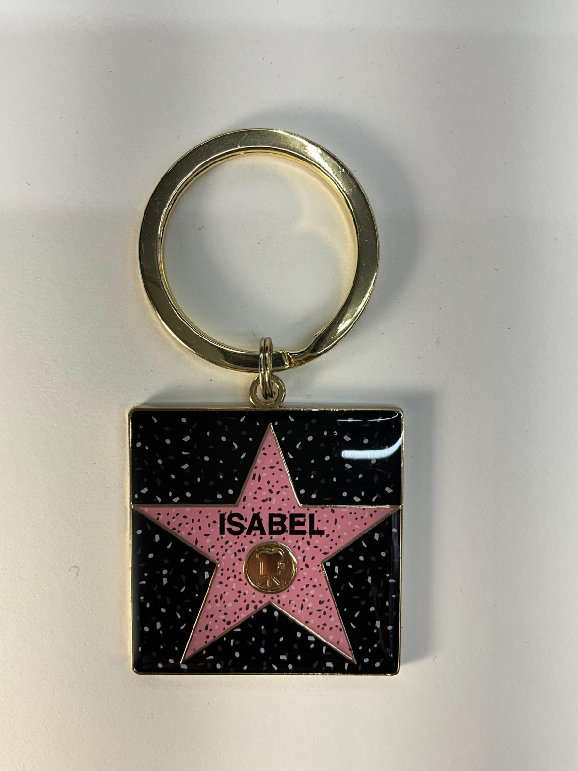 Isabel Star Keychain – Hollywood Walk of Fame Style