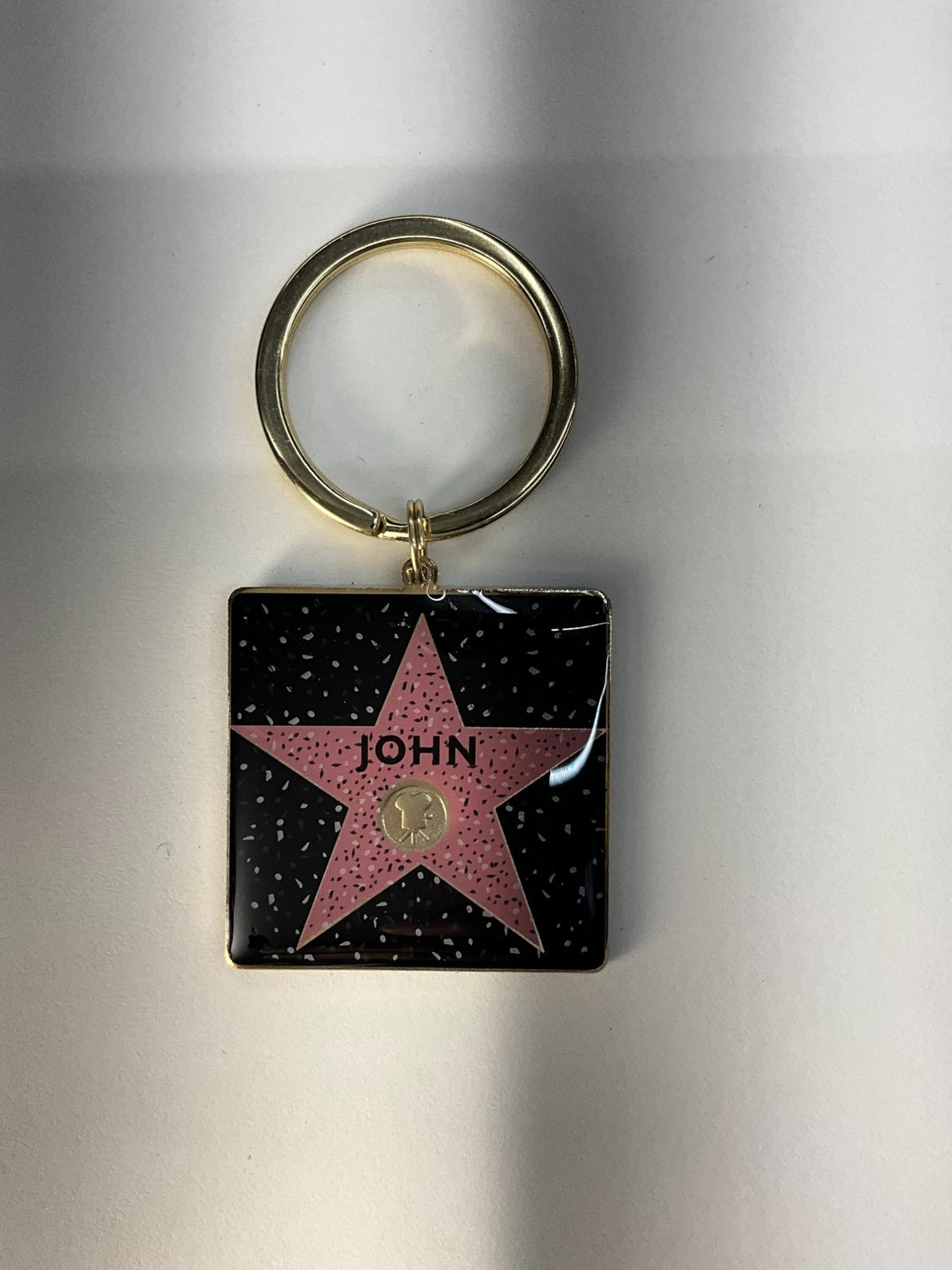 John Star Keychain – Hollywood Walk of Fame Inspired