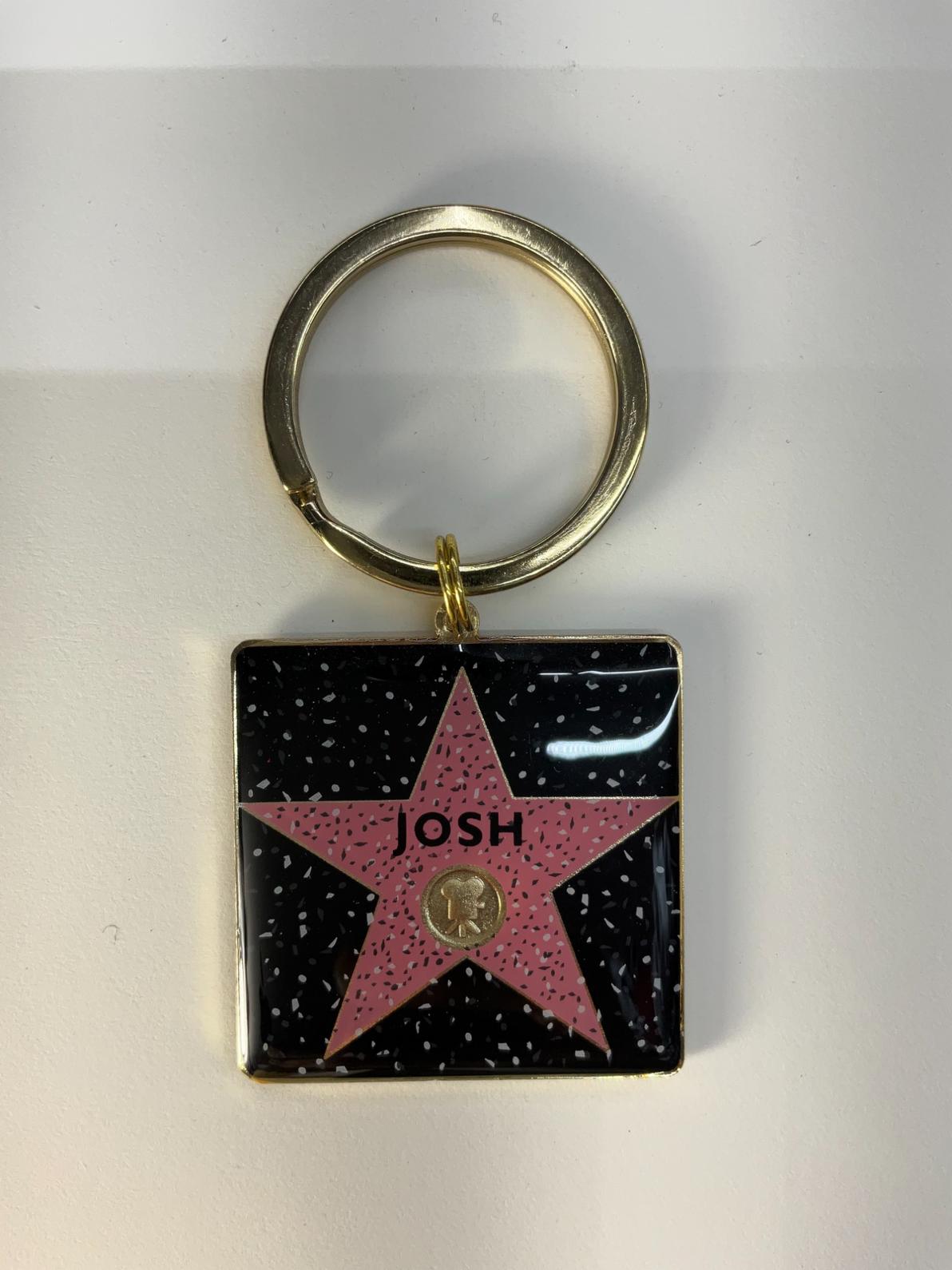 Josh Star Keychain – Hollywood Walk of Fame Style