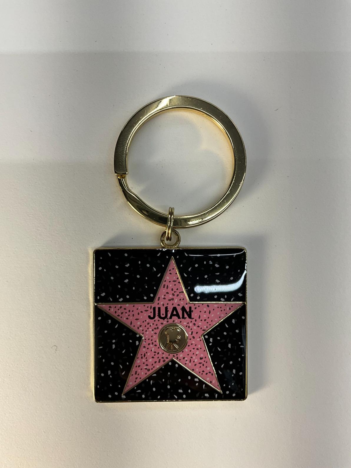 Juan Star Keychain – Hollywood Walk of Fame Style