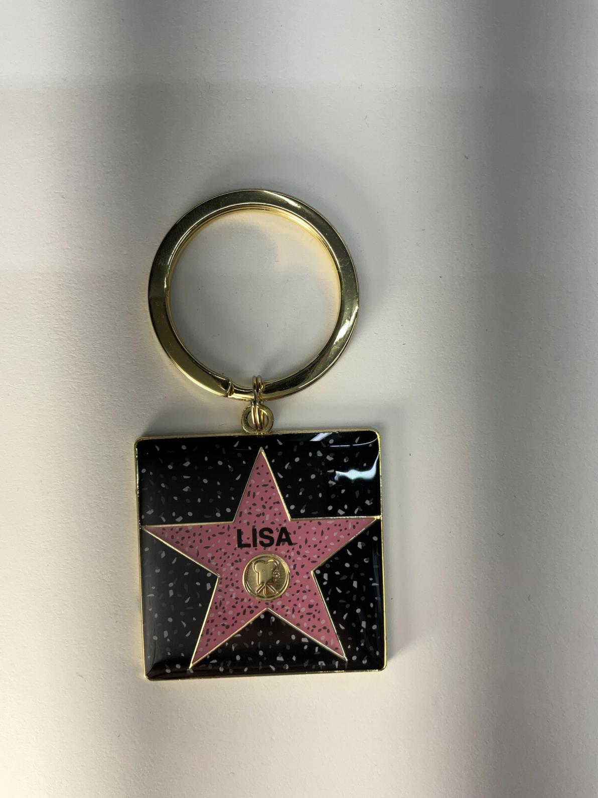 Lisa Star Keychain – Hollywood Walk of Fame Style