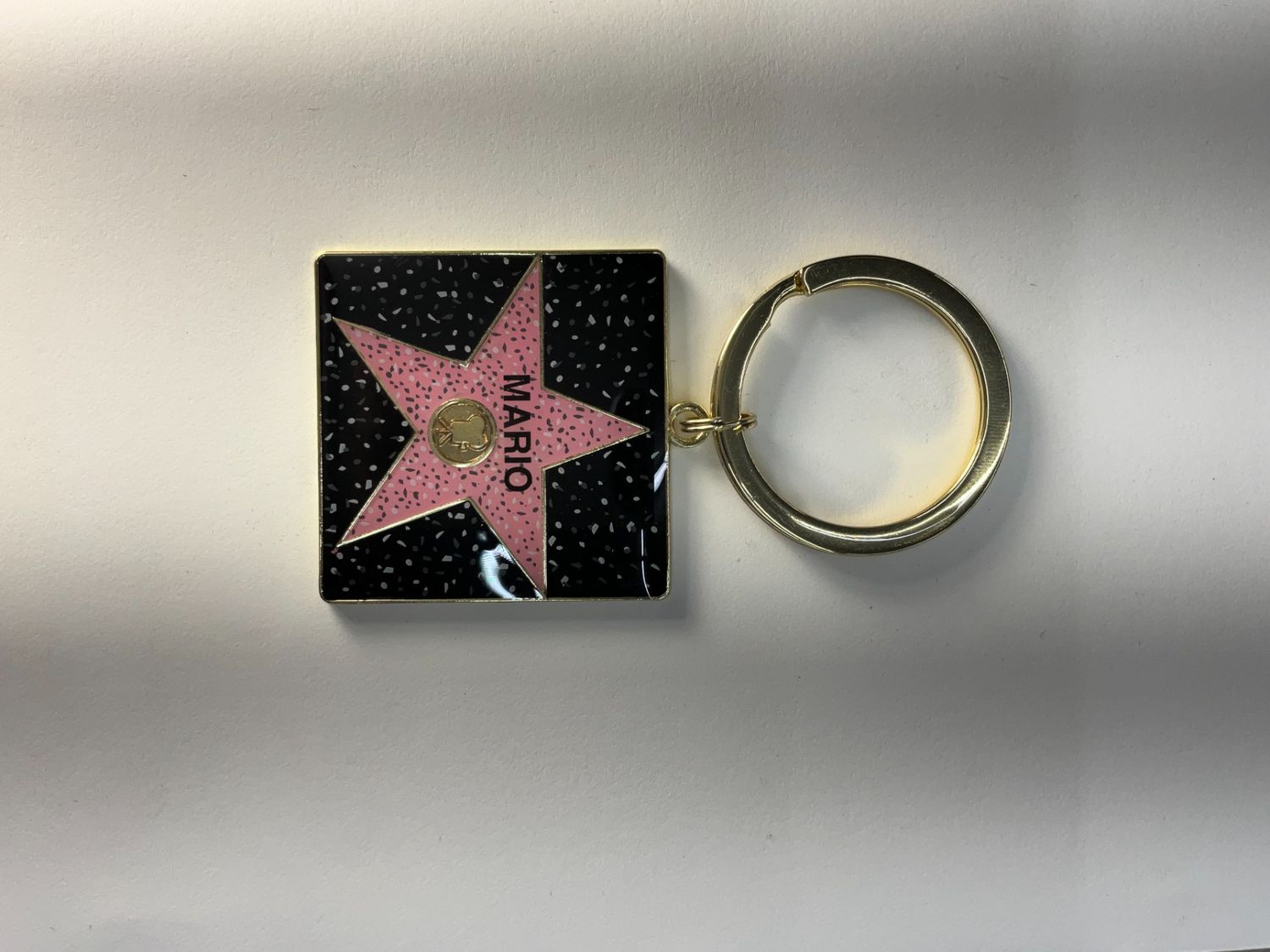 Mario Star Keychain – Hollywood Walk of Fame Style