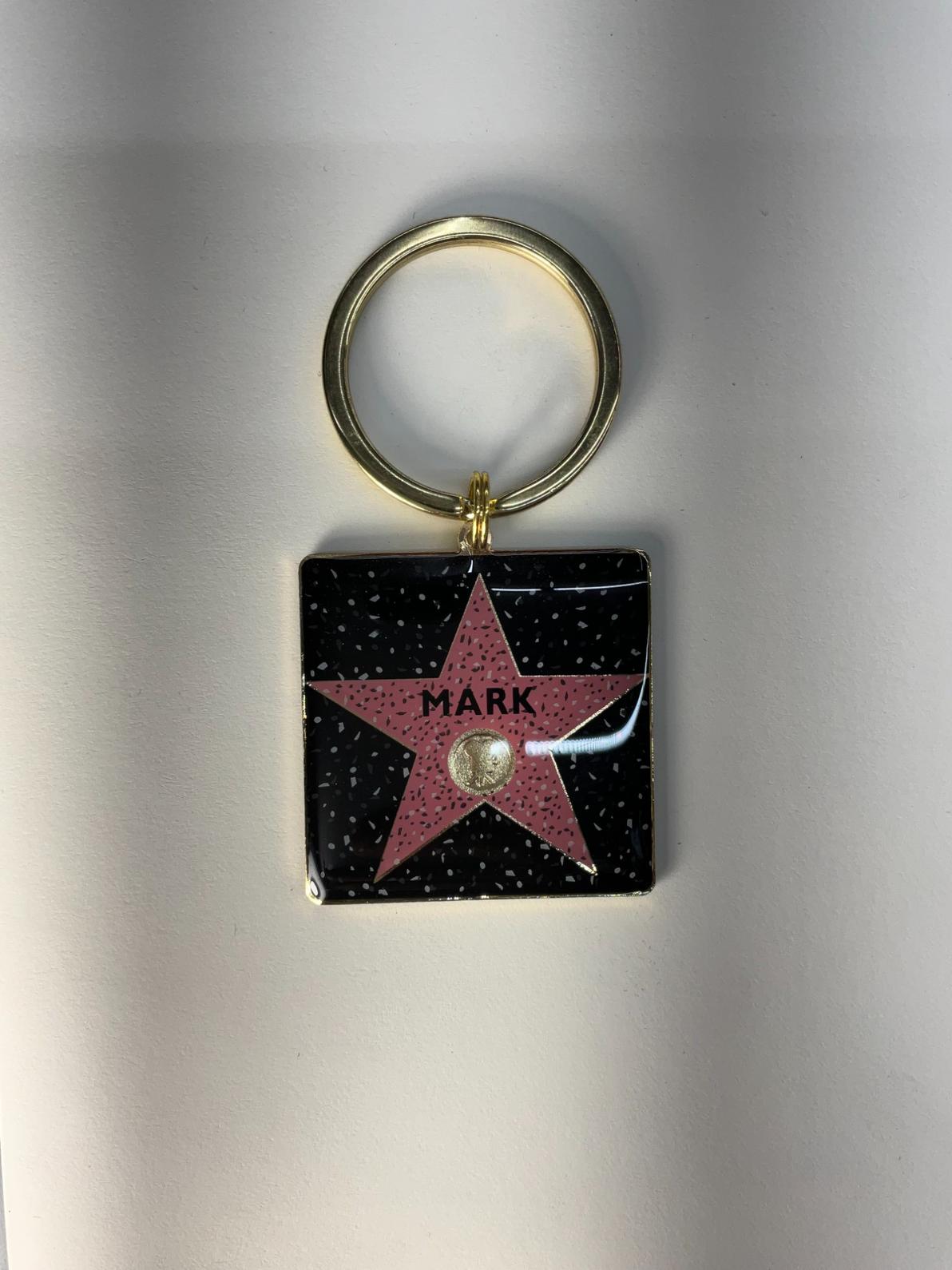 Mark Star Keychain – Hollywood Walk of Fame Style