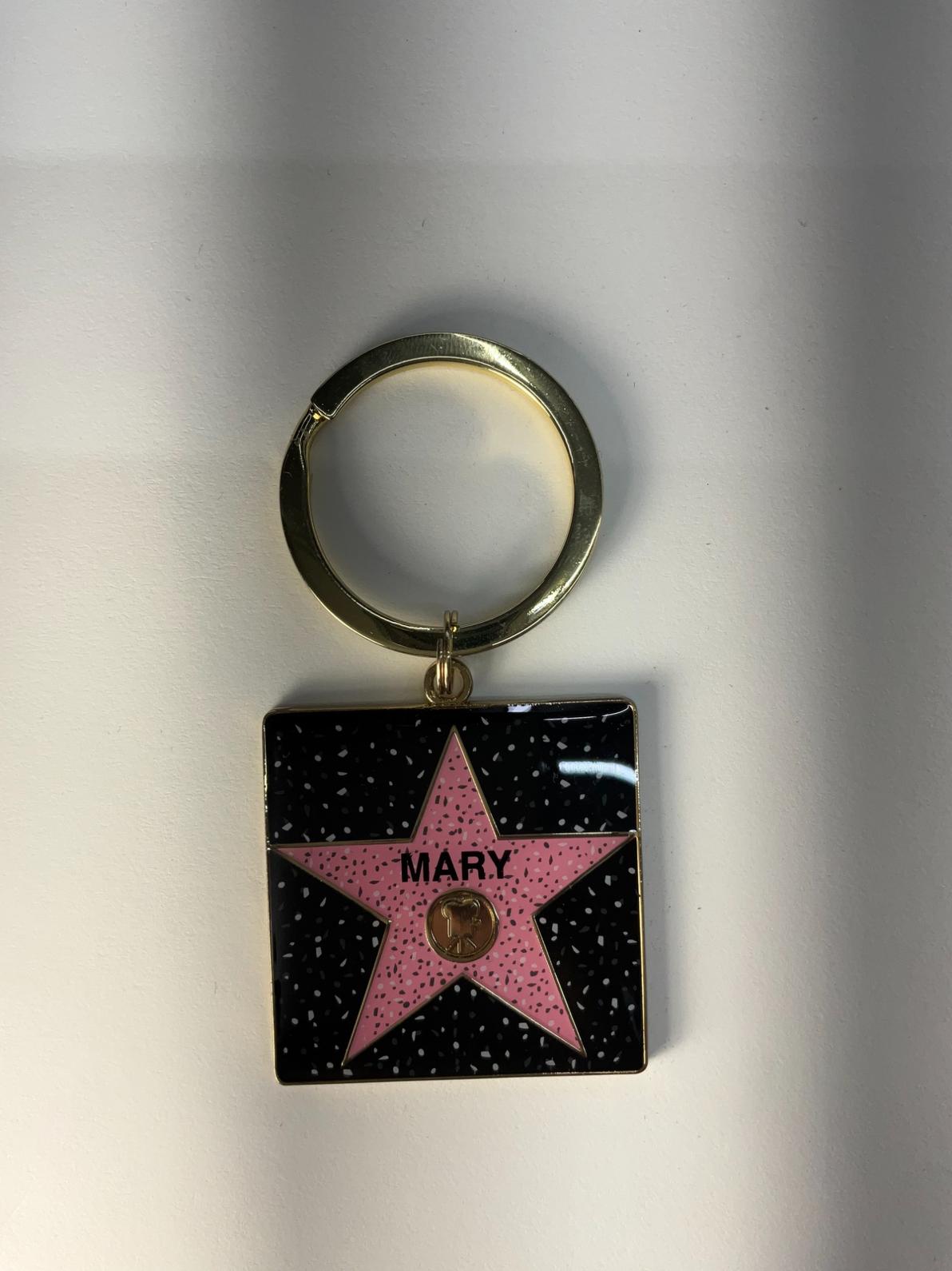 Mary Star Keychain – Hollywood Walk of Fame Style