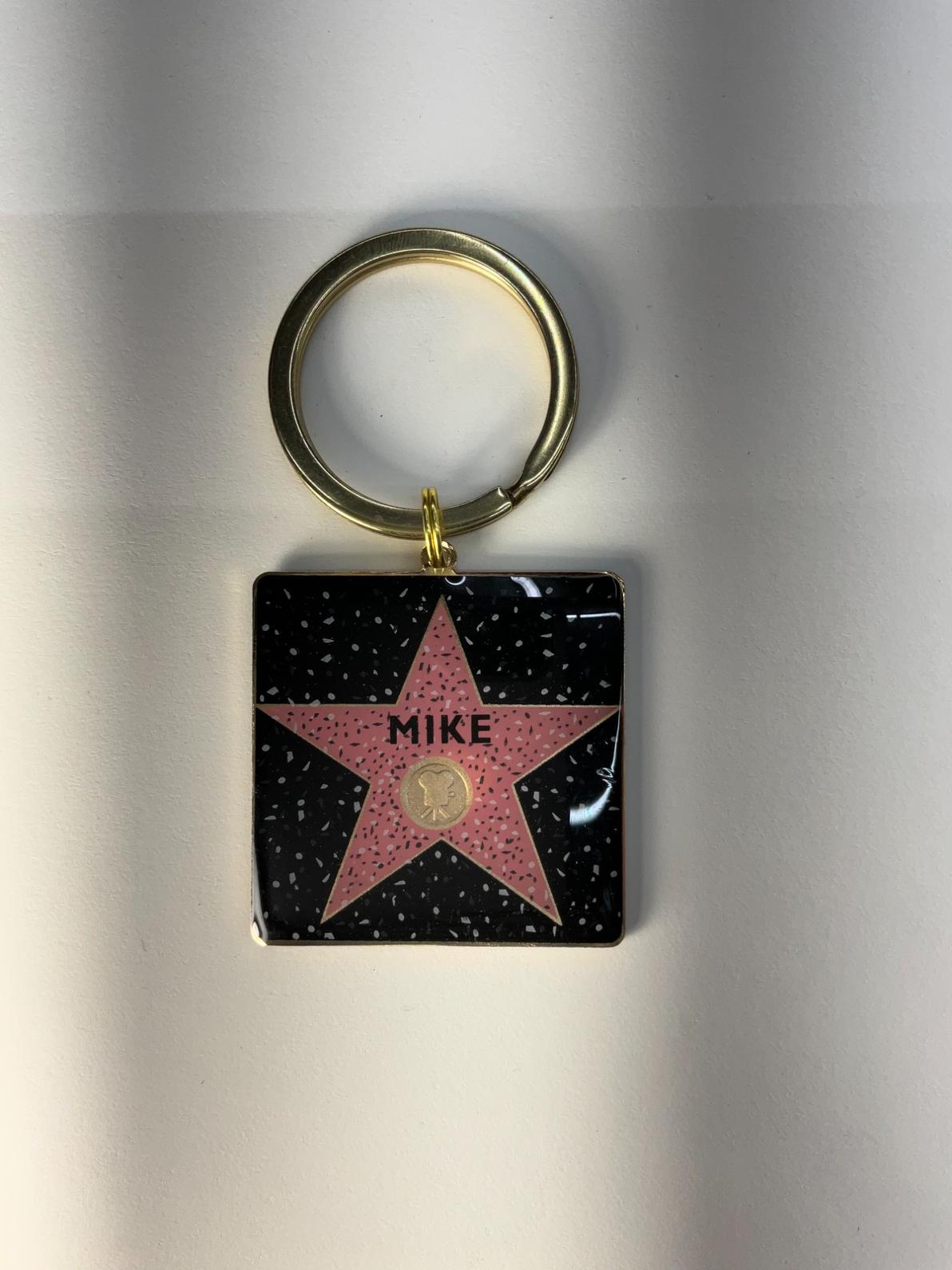 Mike Star Keychain – Hollywood Walk of Fame Edition