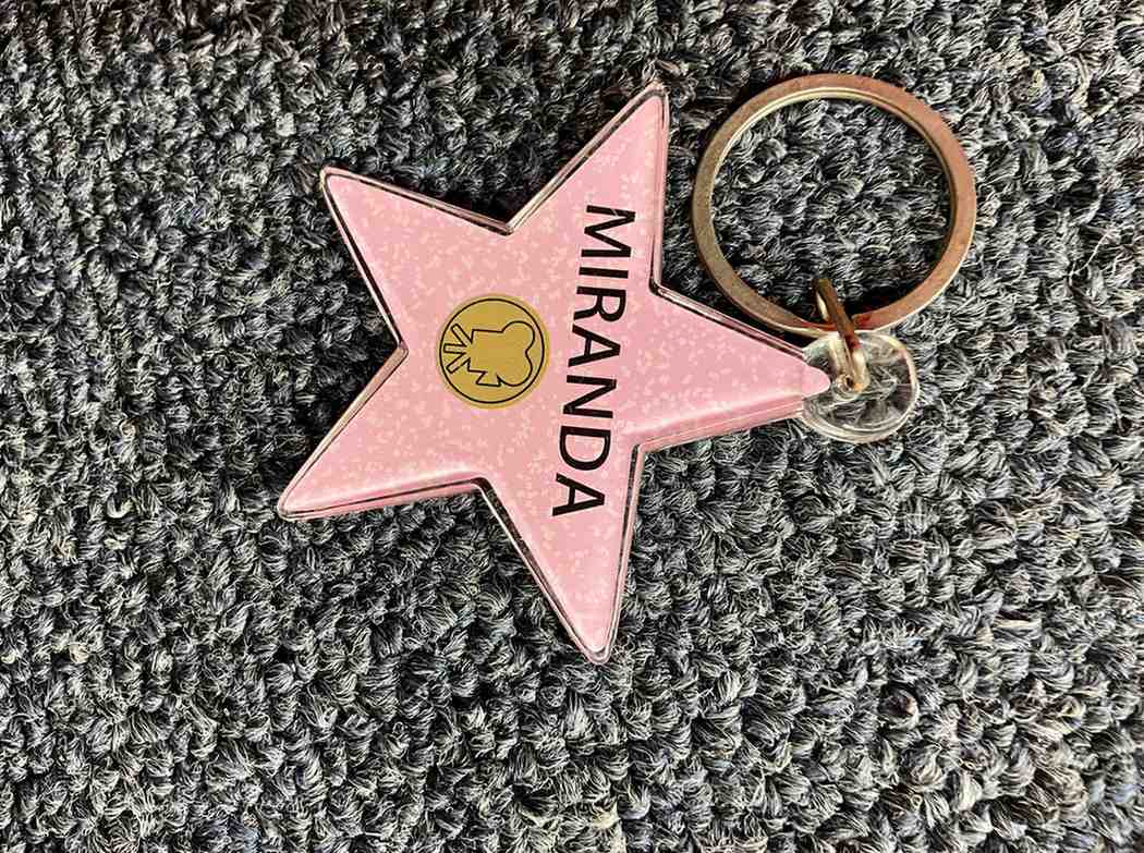 Miranda Star Keychain – Hollywood Walk of Fame Style