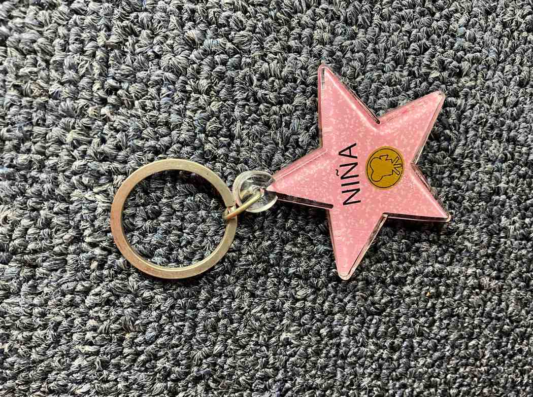 Niña Star Keychain – Hollywood Walk of Fame Style