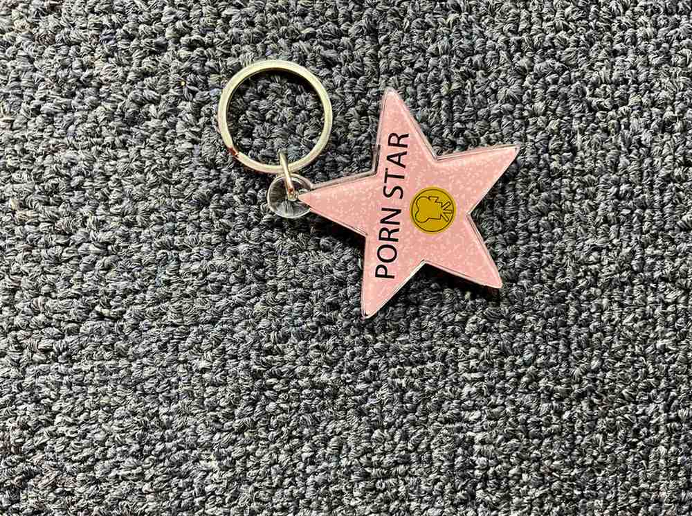 Porn Star Star Keychain – Hollywood Walk of Fame Style