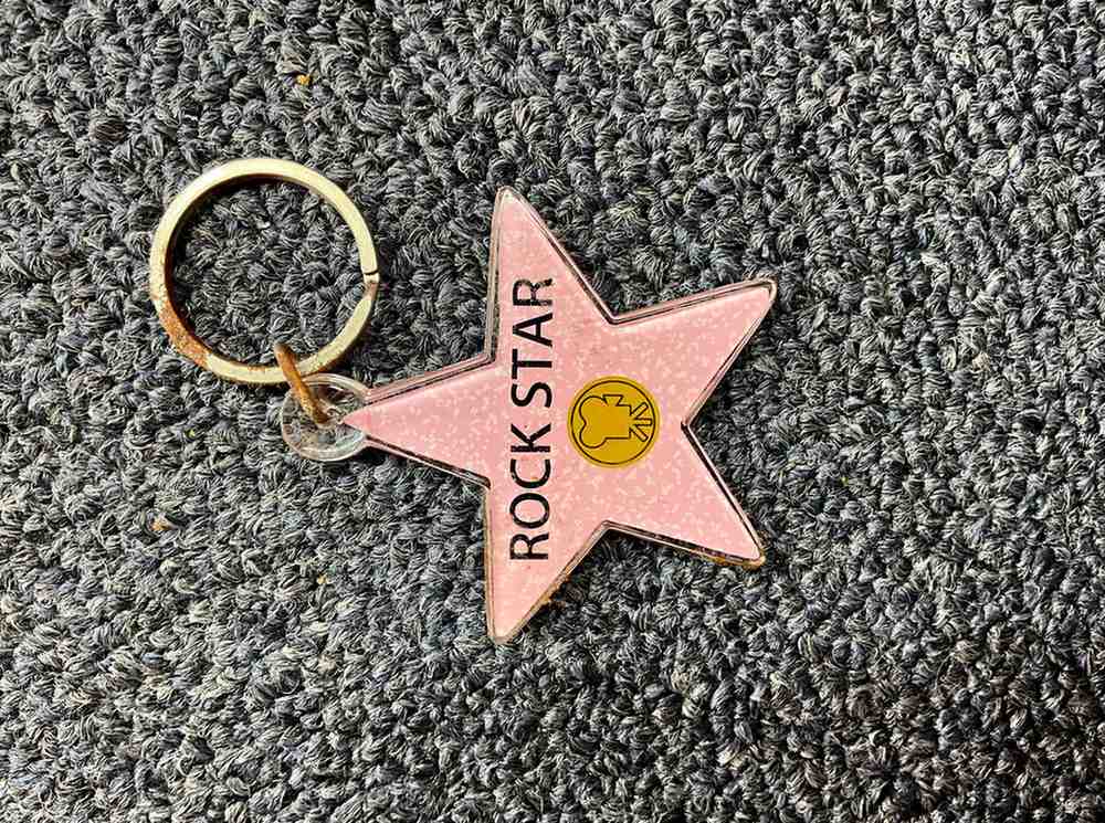 Rock Star Keychain – Hollywood Walk of Fame Style