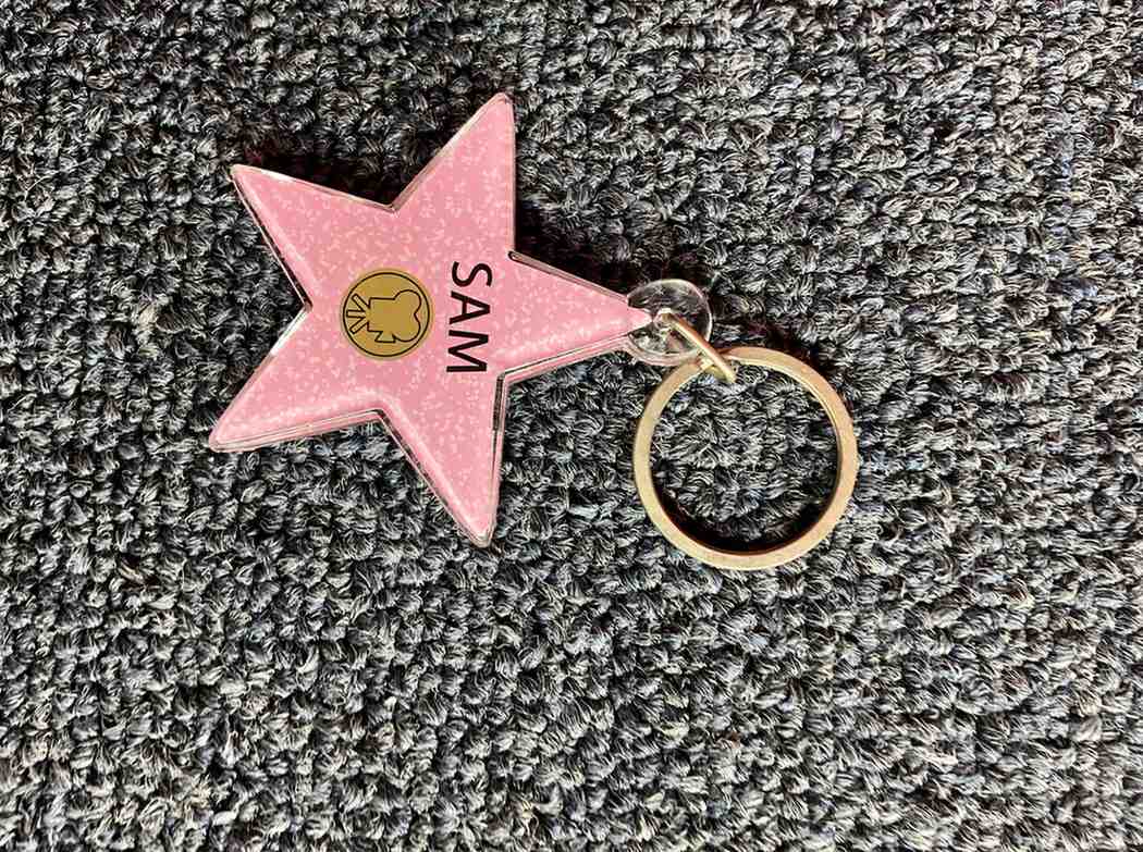 Sam Star Keychain – Hollywood Walk of Fame Style