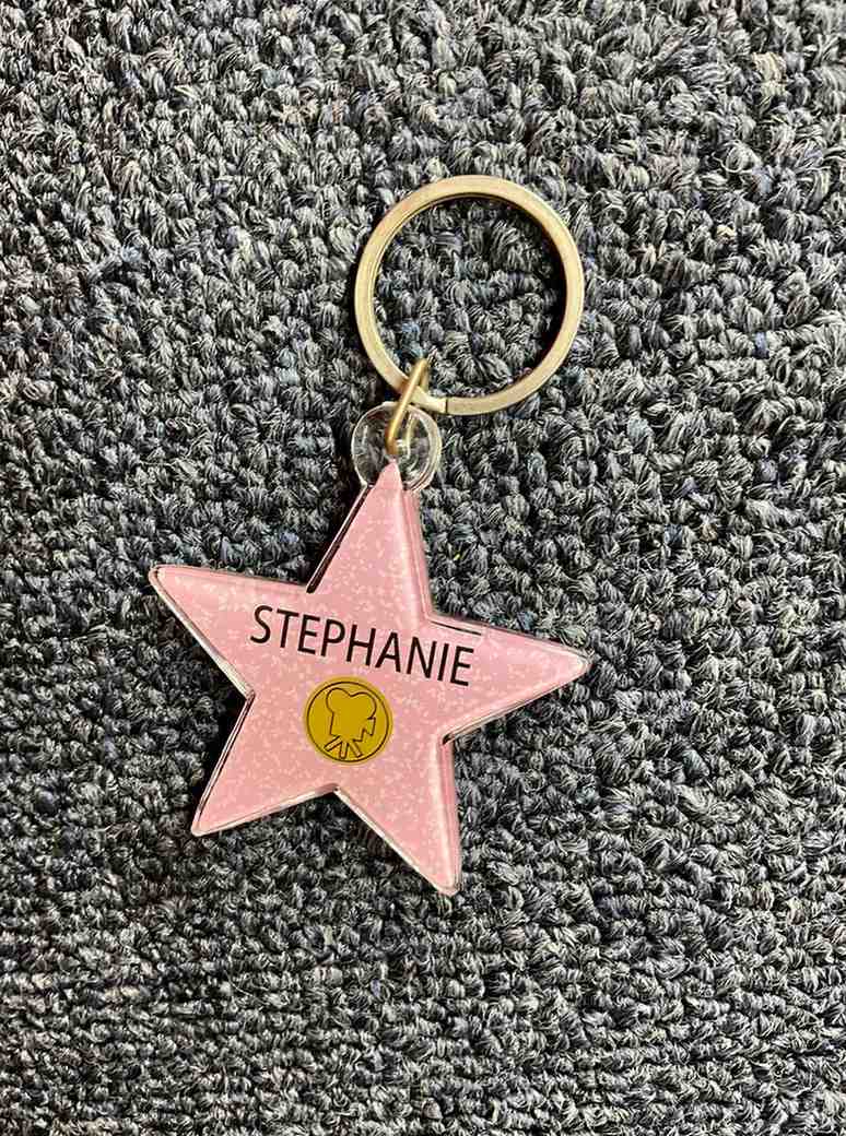 Stephanie Star Keychain – Hollywood Walk of Fame Style