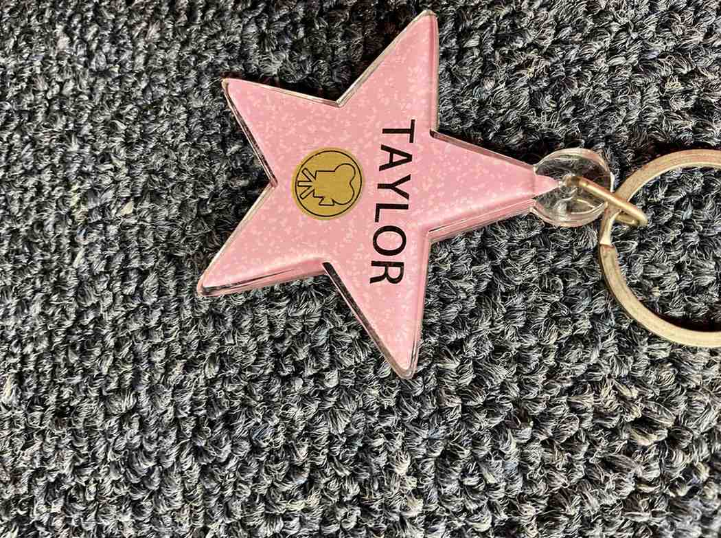 Taylor Star Keychain – Hollywood Walk of Fame Style