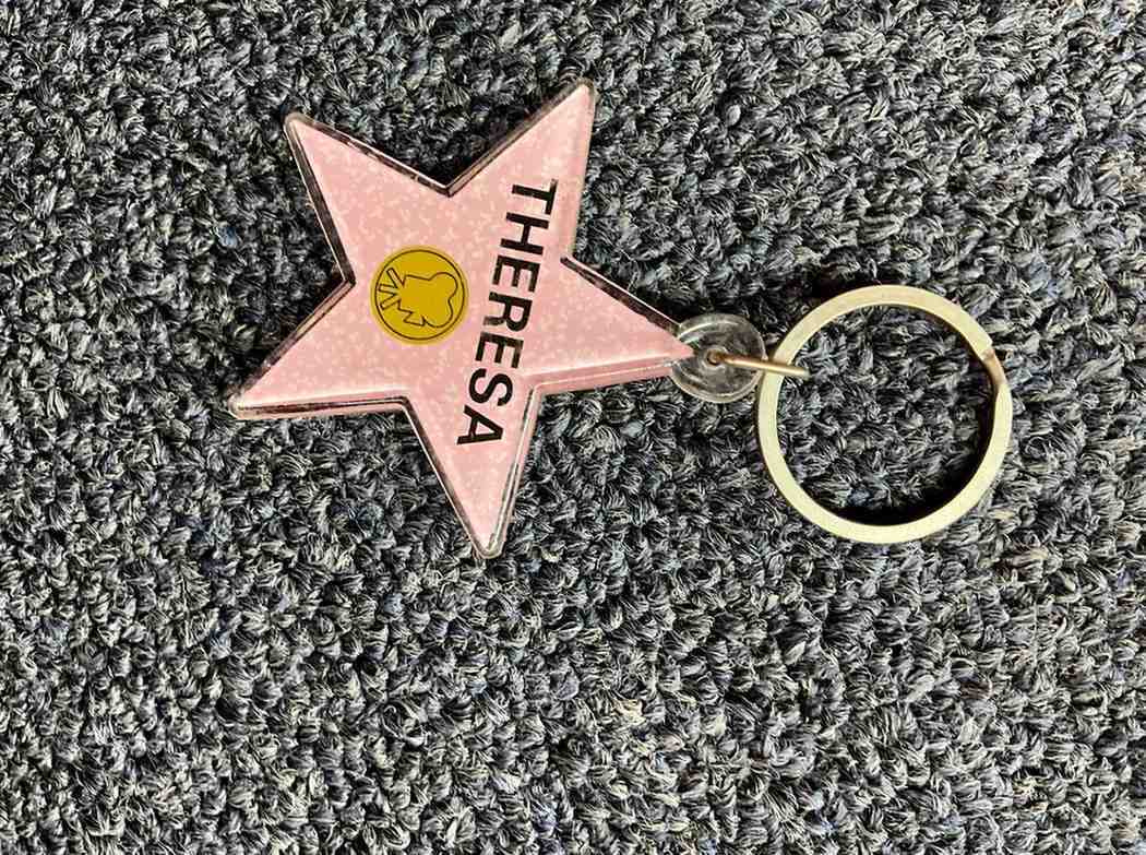 Theresa Star Keychain – Hollywood Walk of Fame Style