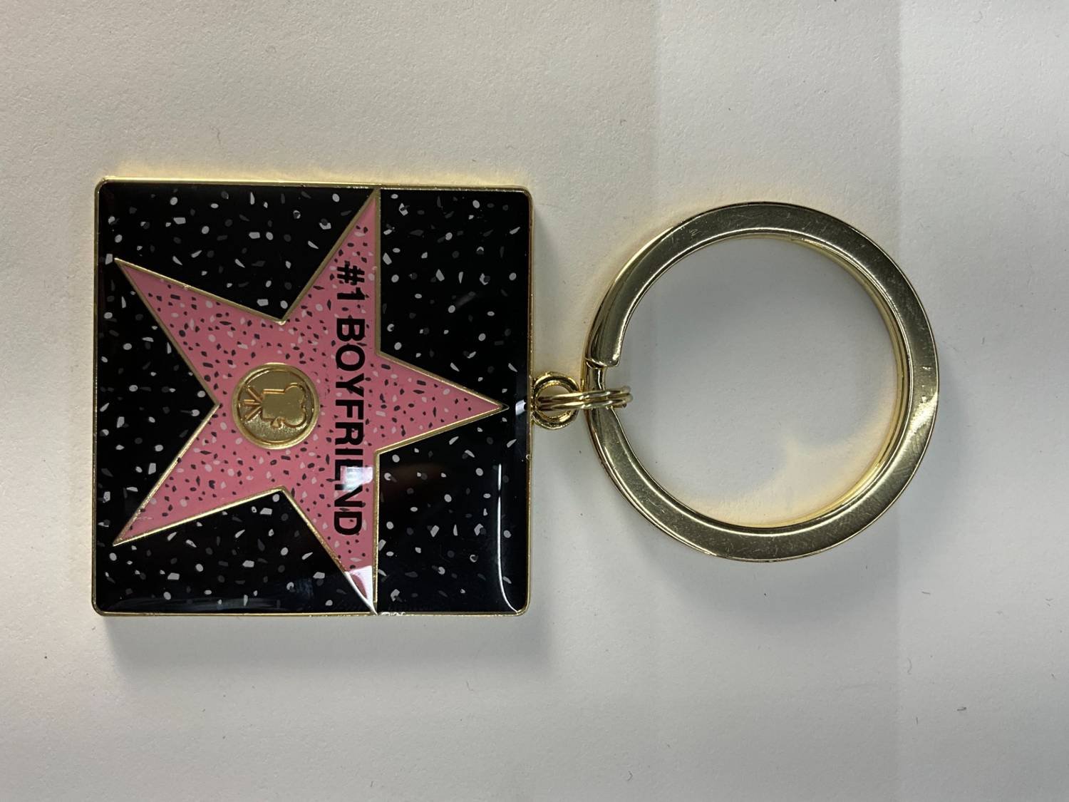 #1Boyfriend Square Star Keychain – Hollywood Walk of Fame Style