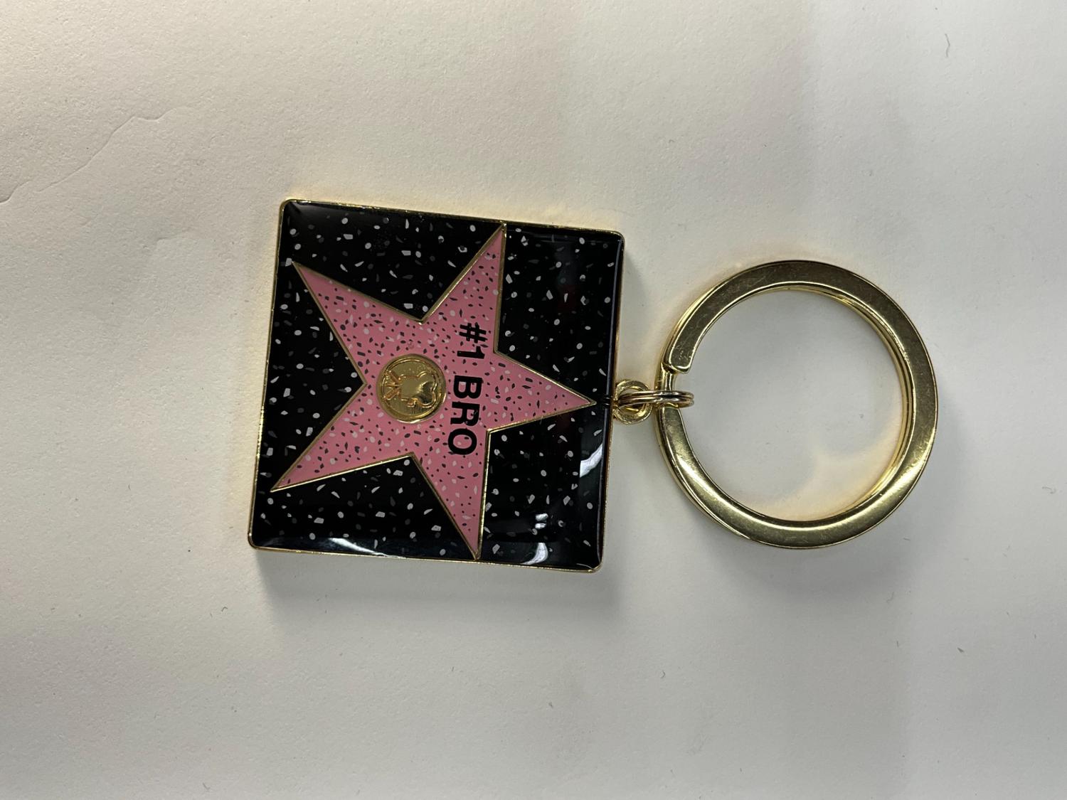 #1Bro Square Star Keychain – Hollywood Walk of Fame Edition