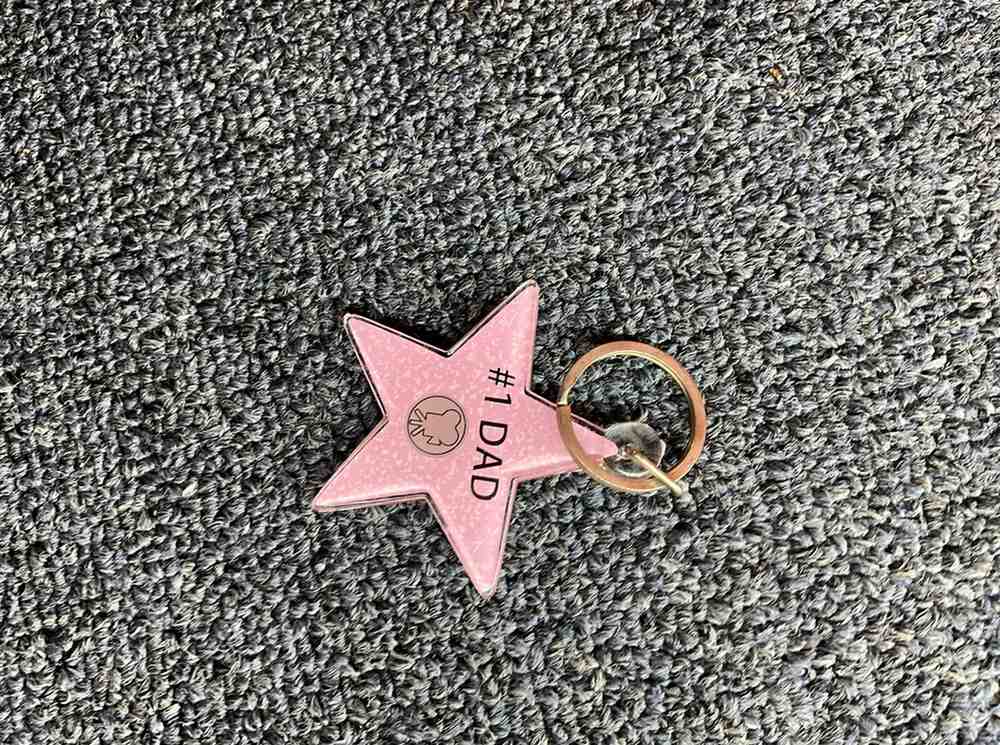 #1 Dad Star Keychain – Hollywood Walk of Fame Edition