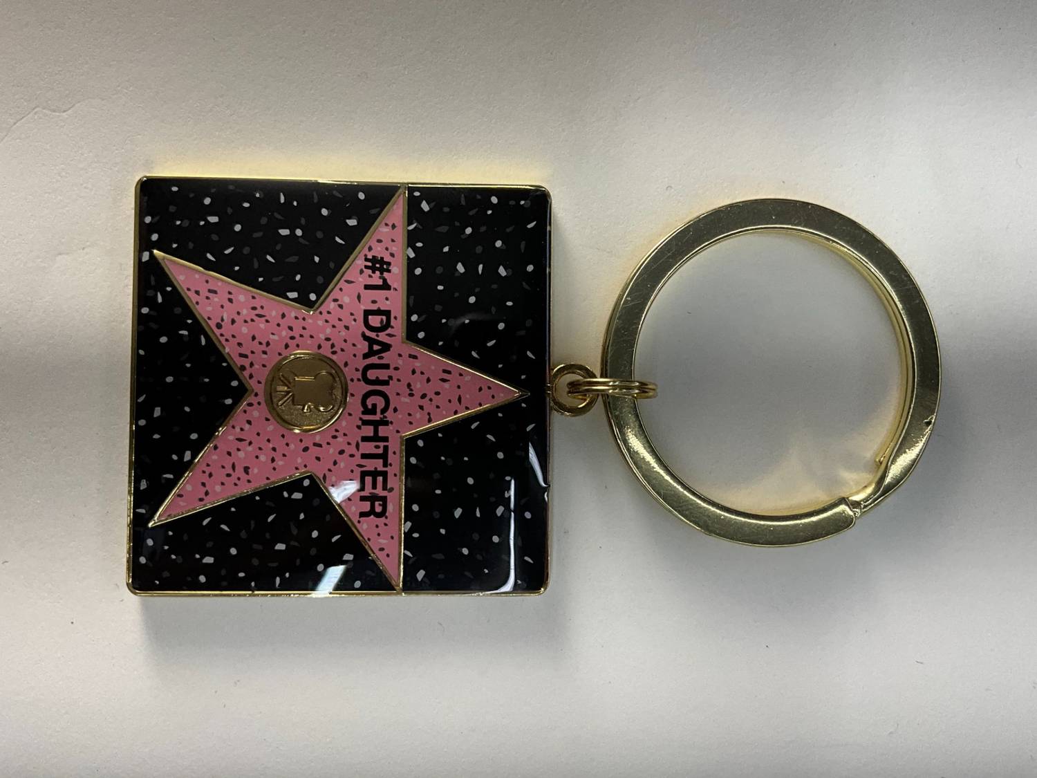 #1 Daughter Square Star Keychain – Hollywood Walk of Fame Edition