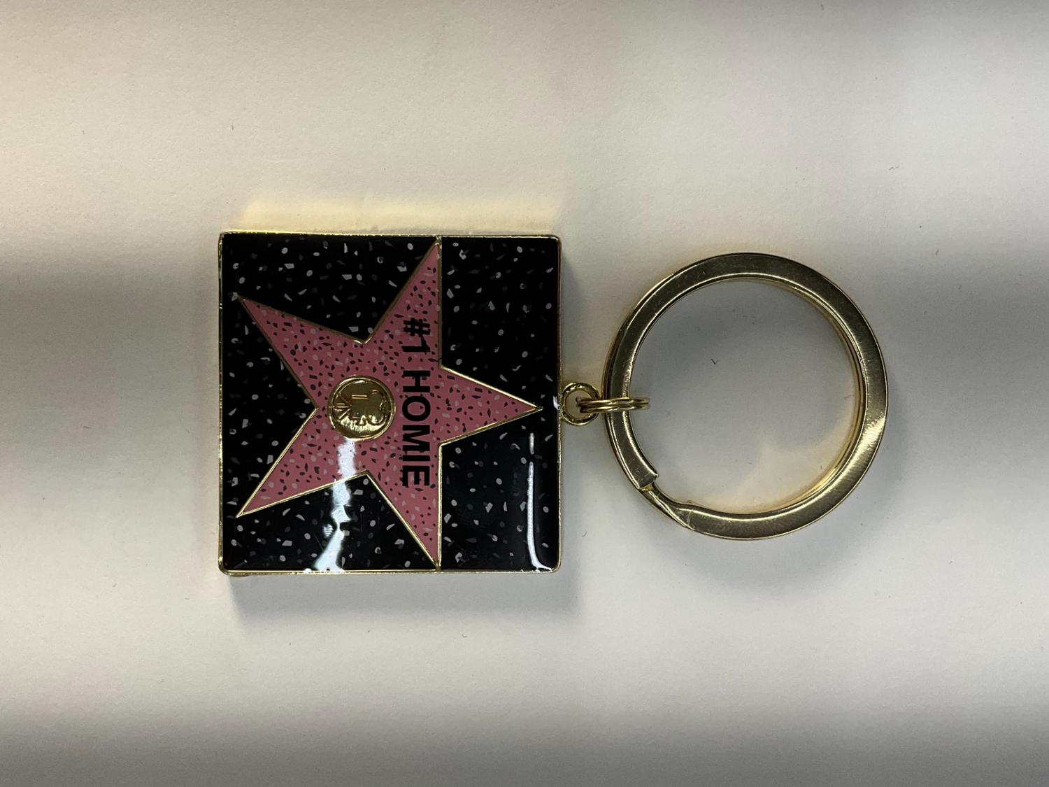 #1 Home Square Star Keychain – Hollywood Walk of Fame Edition