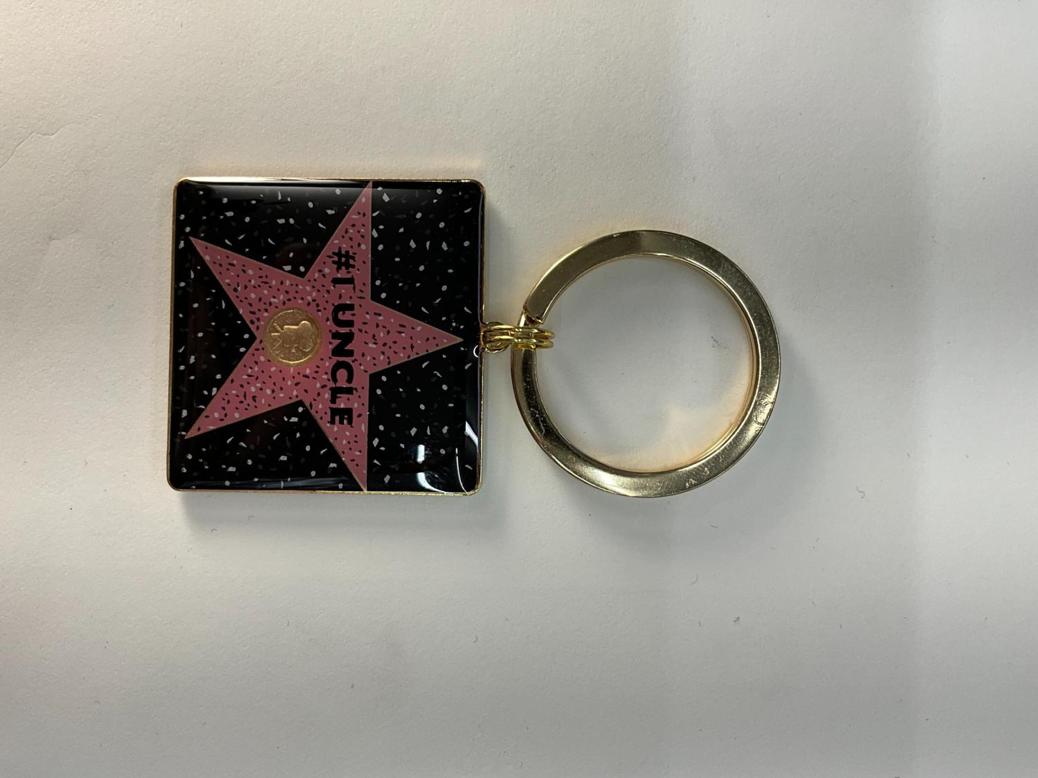 #1 Uncle Square Star Keychain – Hollywood Walk of Fame Edition