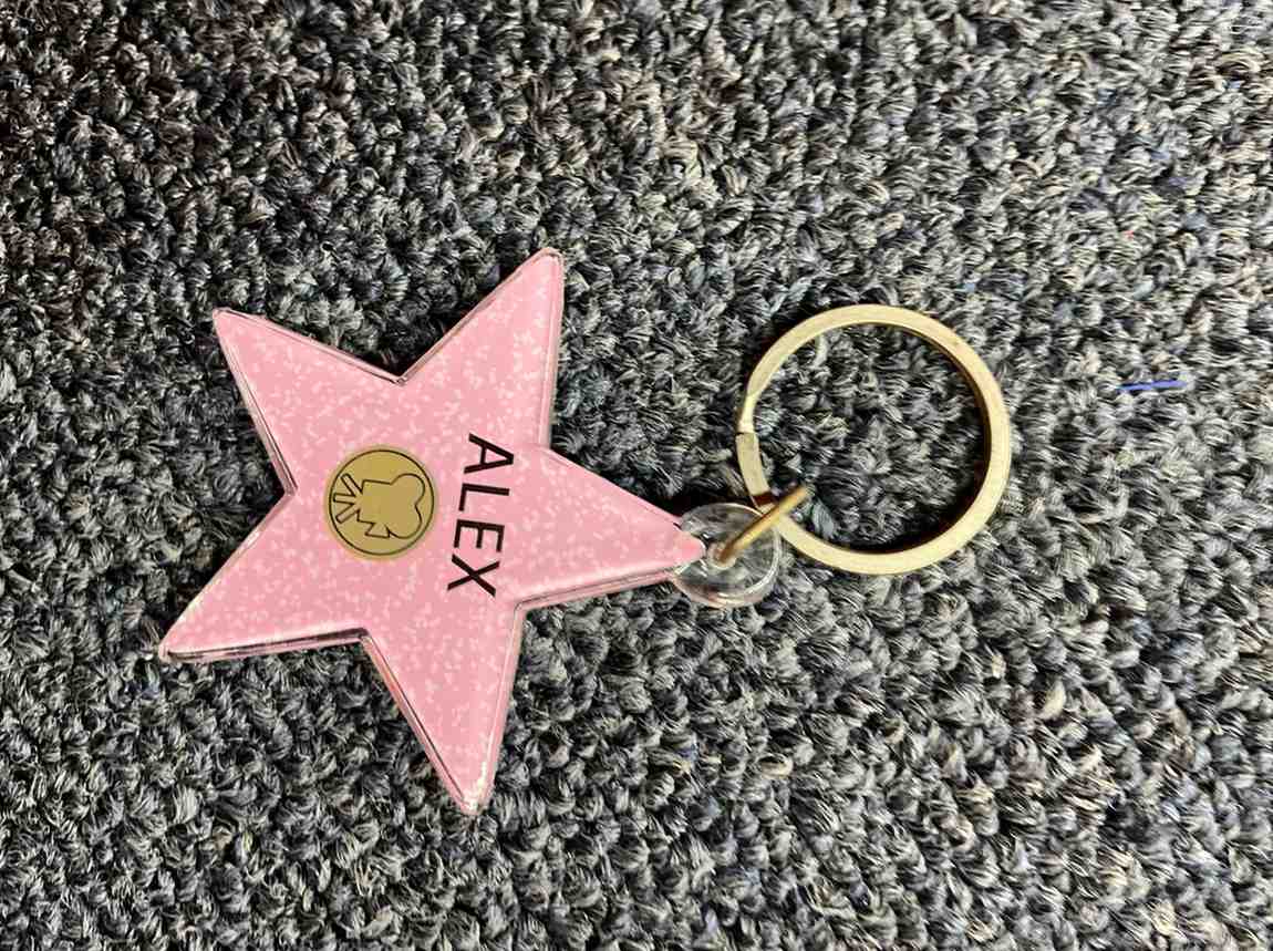 Alex Star Keychain – Hollywood Walk of Fame Edition