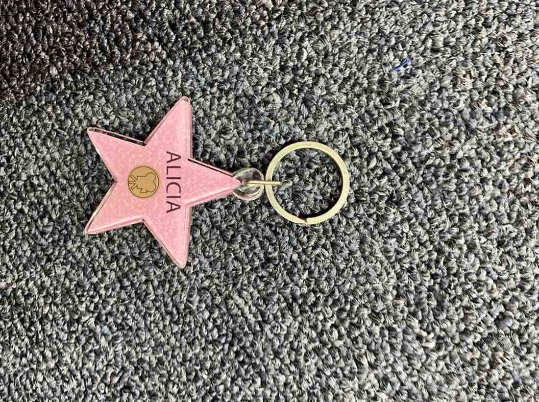 Alicia Star Keychain – Hollywood Walk of Fame Edition