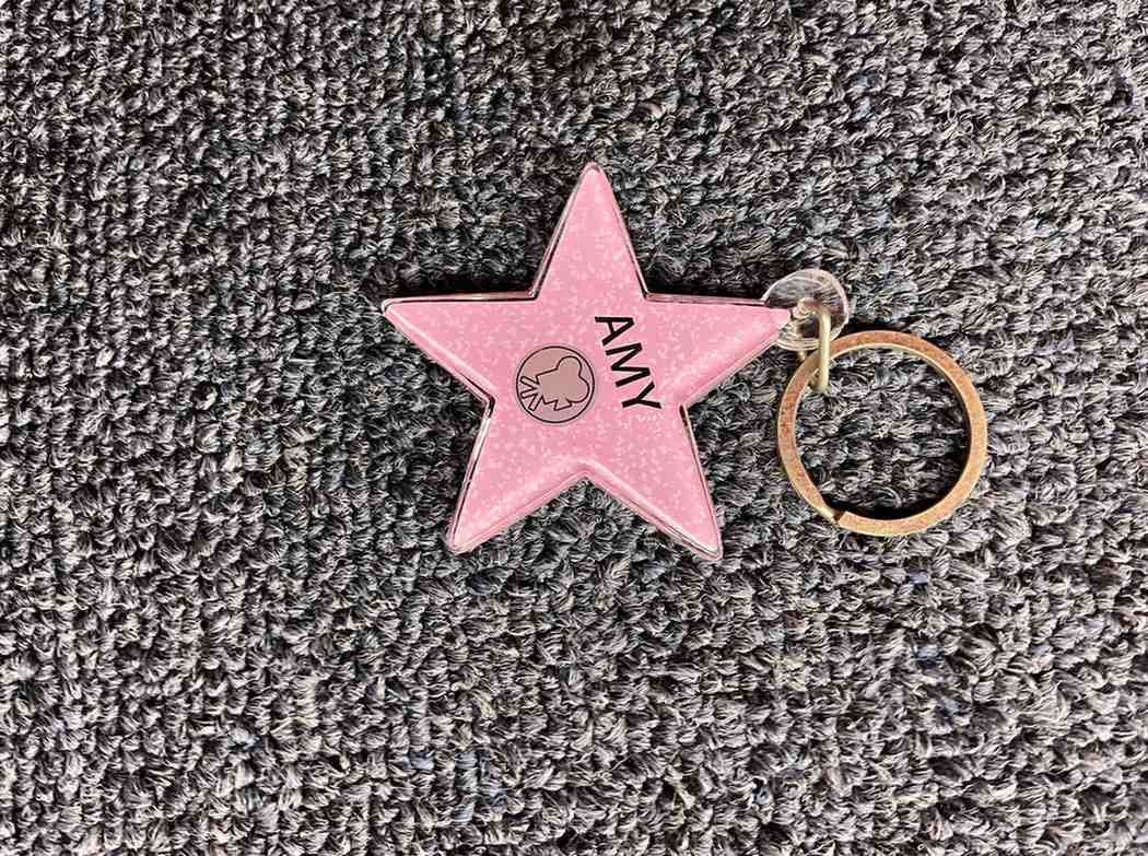 Amy Star Keychain – Hollywood Walk of Fame Style
