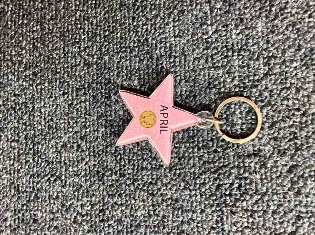 April Star Keychain – Hollywood Walk of Fame Edition
