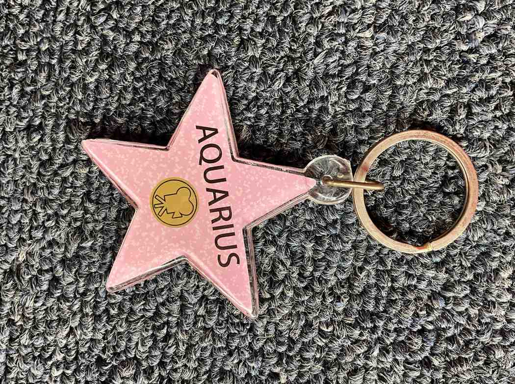 Aquarius Star Keychain – Hollywood Walk of Fame Edition