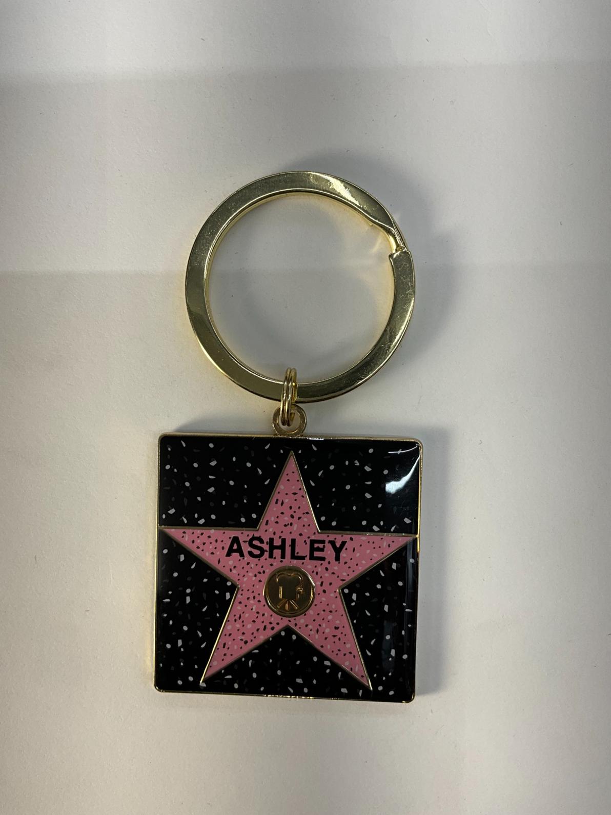 Ashley Square Star Keychain – Hollywood Walk of Fame Edition