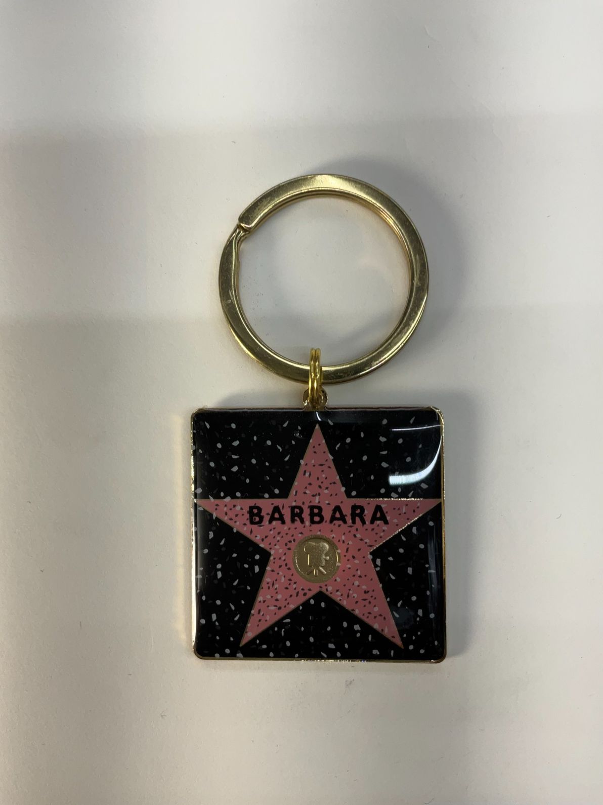 barbara Square Star Keychain – Hollywood Walk of Fame Edition
