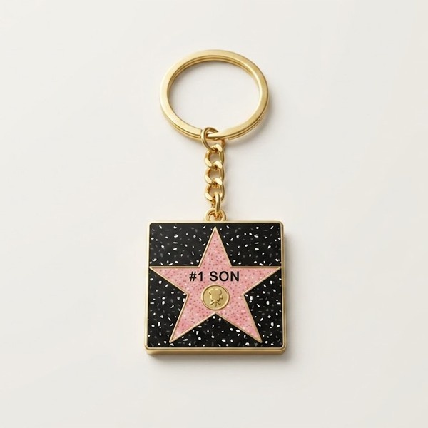 #1 Son Square Star Keychain – Hollywood Walk of Fame Edition