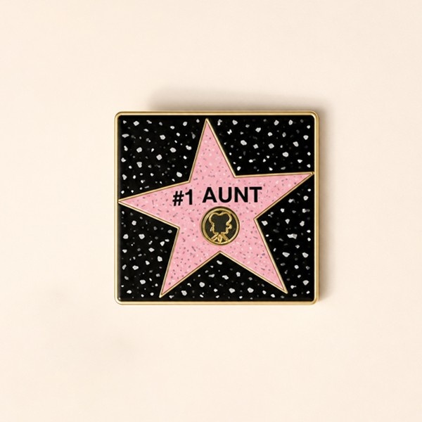 #1 Aunt Square Star Keychain – Hollywood Walk of Fame Edition