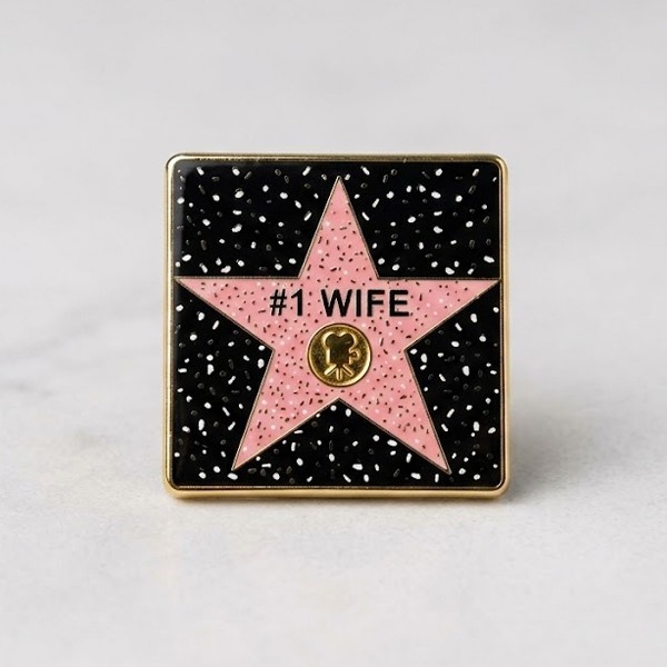 #1 Wife Square Star Keychain – Hollywood Walk of Fame Edition
