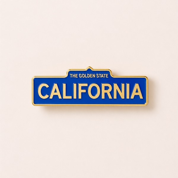 The Golden State California - Keychain