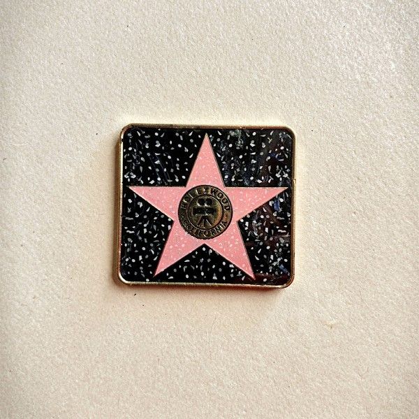 Hollywood California Square Star Keychain – Hollywood Walk of Fame Style
