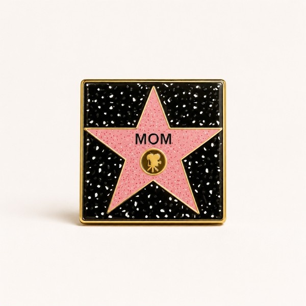 Mom Square Star Keychain – Hollywood Walk of Fame Style